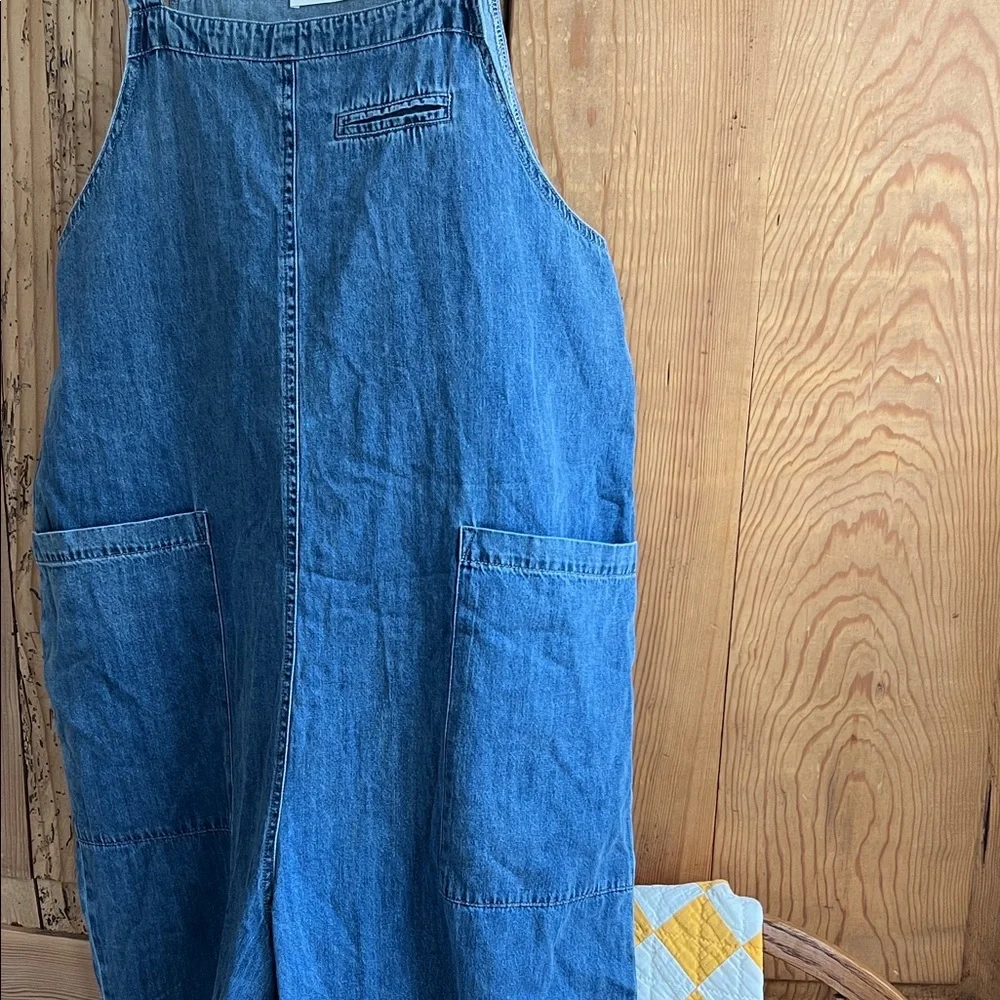 Neuflora | Denim Wide Leg Jumpsuit - Picture 5 of 5